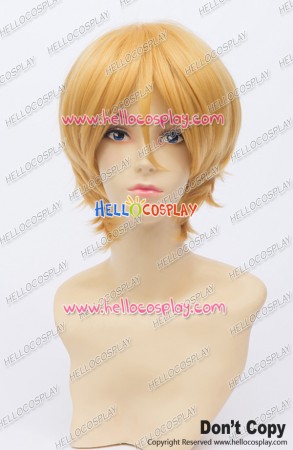 Wig 30CM Cosplay Golden Yellow Ordinary Universal Short Layered