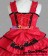 Sweet Lolita Gothic Punk Classical Red Dress