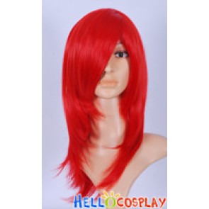 Bright Red Cosplay Wavy Wig