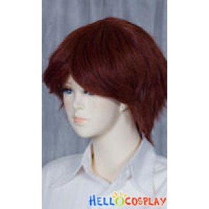 Black Red Cosplay Short Layer Wig