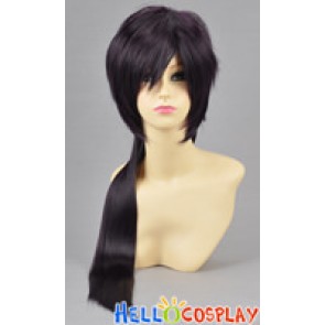 Dark Purple Cosplay Short Wig With Ponytail