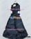 Renaissance Gothic Cotton Black Dark Blue Ball Gown Lolita Dress