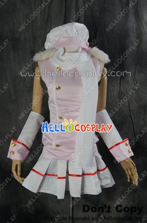 Vocaloid 2 Cosplay Hatsune Miku Pink Satin Dress Costume