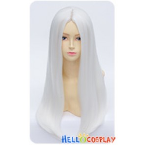 Swordsman Love Fate III 3 Online Cosplay Sword Spirit Wig Midsplit Long White