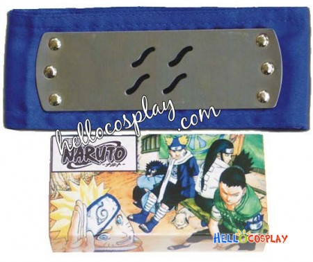 Naruto Cosplay Ninja Kirigakure Blue HeadBand