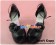 Black Flower Ankle Strap Chunky Sweet Lolita Shoes