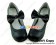Black IW Charlotte Bow Strap Chunky Sweet Lolita Shoes