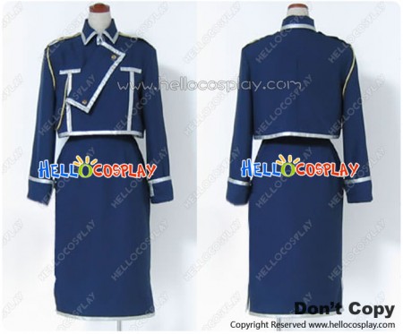 Full Metal Alchemist Cosplay Riza Hawkeye Military Uniform