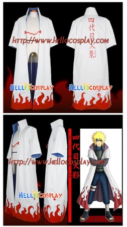 Naruto Cosplay Costume Yondaime Hokage Cloak