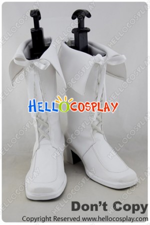AKB0048 Cosplay Full White Boots