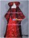 Historical Retro Dress Costume Vintage Red Ball Gown