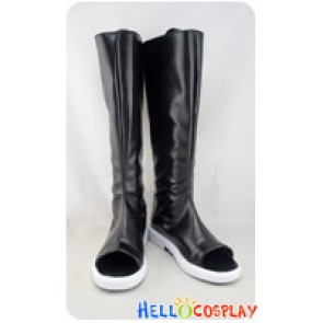 Naruto Cosplay Shoes Konan Black Long Boots