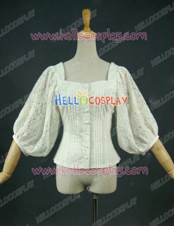 Victorian Lolita Equestrian Feminine Balloon Blouse Punk Lolita Dress