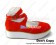 Red Dermal Cattle Cashmere Strap Platform Punk Lolita Shoes