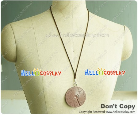 Mondaiji Cosplay Kasukabe You Accessories Wood Carving Necklace