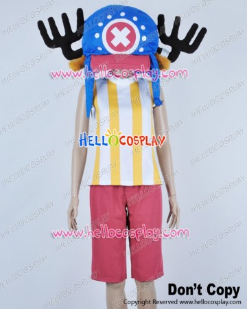 One Piece Cosplay Tony Tony Chopper Yellow Stripes Vest Costume