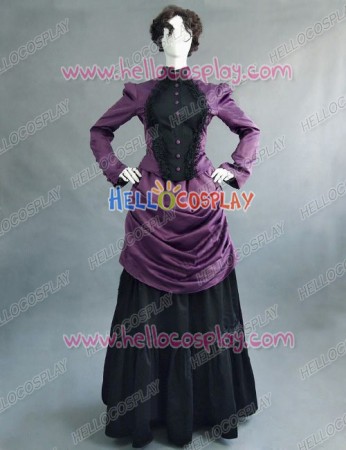 Victorian Lolita French Bustle Formal Gothic Lolita Dress Purple