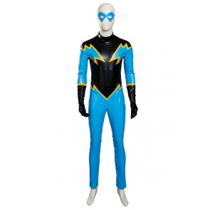 Young Justice Black Lightning Jefferson Pierce Cosplay Costume