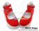 Red Dermal Cattle Cashmere Strap Platform Punk Lolita Shoes