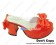 Watermelon Red Bows Chunky Princess Lolita Shoes