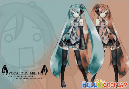 Vocaloid 2 Cosplay Hatsune Miku Costume