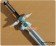 Sword Art Online Cosplay Kirigaya Kazuto Props White Sword C