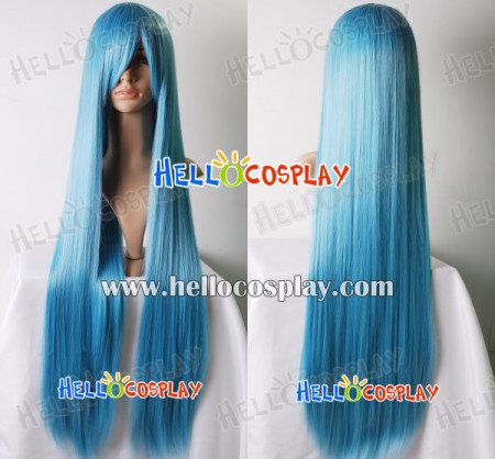 Cosplay Steel Blue Long Wig