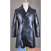 Sweeney Todd Black Leather Coat