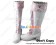 Princess Lolita Long Boots White Pink Lace Heart Ruffle Chunky Heart Shaped Shoelace