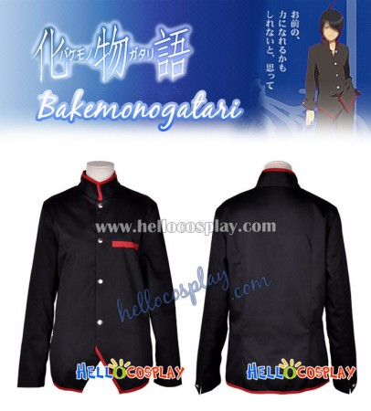 Bakemonogatari Cosplay School Boy Uniform