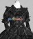 Victorian Gothic Lolita Punk Gorgeous Black Cotton Dress