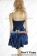 Party Cosplay Blue Cape Lady Sling Dress Uniform Costume