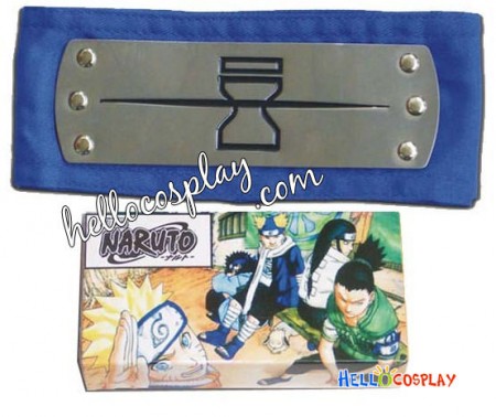 Naruto Cosplay Anti Ninja Sunagakure Blue HeadBand