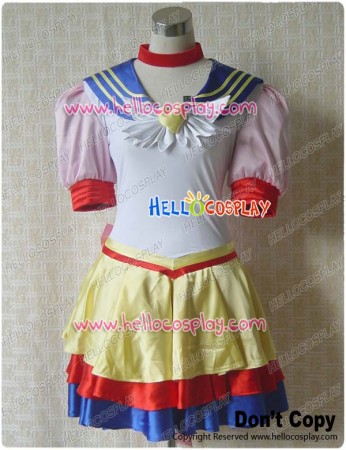 Sailor Moon Venus Cosplay Costume Battle Dress