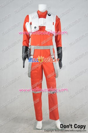 Star Wars The Force Awakens Poe Dameron Cosplay Costume 