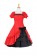 Lolita Dress Classical Lace Victorian Lolita Red Black Dress Cosplay Costume