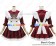 Angel Feather Cosplay Lolita Dark Red Maid Dress Costume