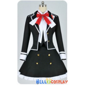 Diabolik Lovers Cosplay Yui Komori Black Uniform Costume Cotton Ver