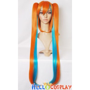 Vocaloid 2 Hatsune MIku Orange Blue Cosplay Wig