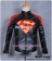 Smallville Clark Kent Cosplay Black Red Leather Jacket Coat Costume
