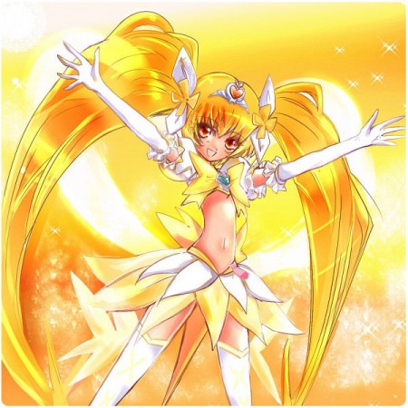 HeartCatch PreCure Cosplay Costume Itsuki Myoudouin Dress Super Cure Sunshine