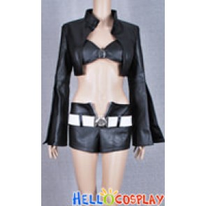 Black Rock Shooter Cosplay Costume Black Gold Saw Dress