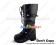 Black Rivets Ruffle Chunky Punk Lolita Boots