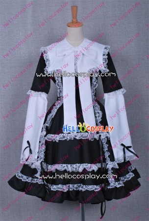 Gothic Lolita Dress Black White