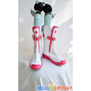 Vocaloid 3 Cosplay Ia White and Red Short Boots