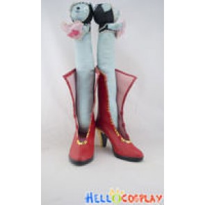 Macross Frontier Cosplay Shoes Sheryl Nome Red Short Boots