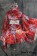 Lolita Cosplay Red Flowers Japan Kimono Maid Dress Costume