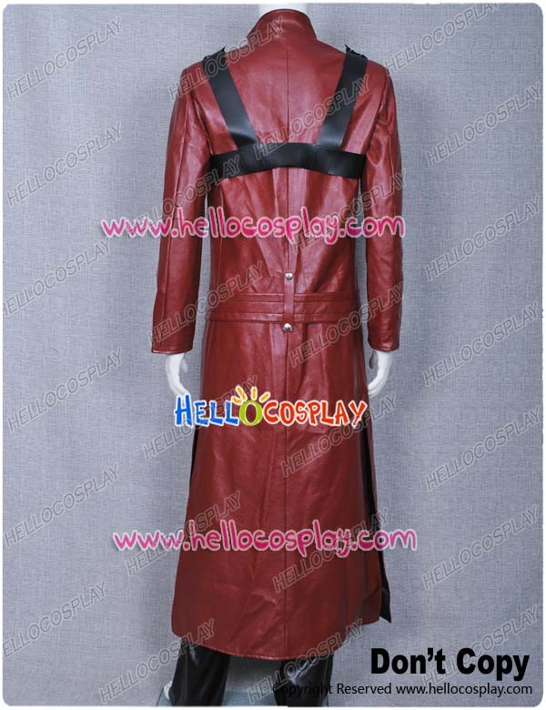 Devil May Cry 3 Dante Cosplay Costume Leather Halloween Outfit Suit