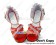 Red Ankle Strap Ruffle Sweet Lolita Chunky Heels Sandals