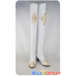 Code Geass Cosplay C C White Long Boots